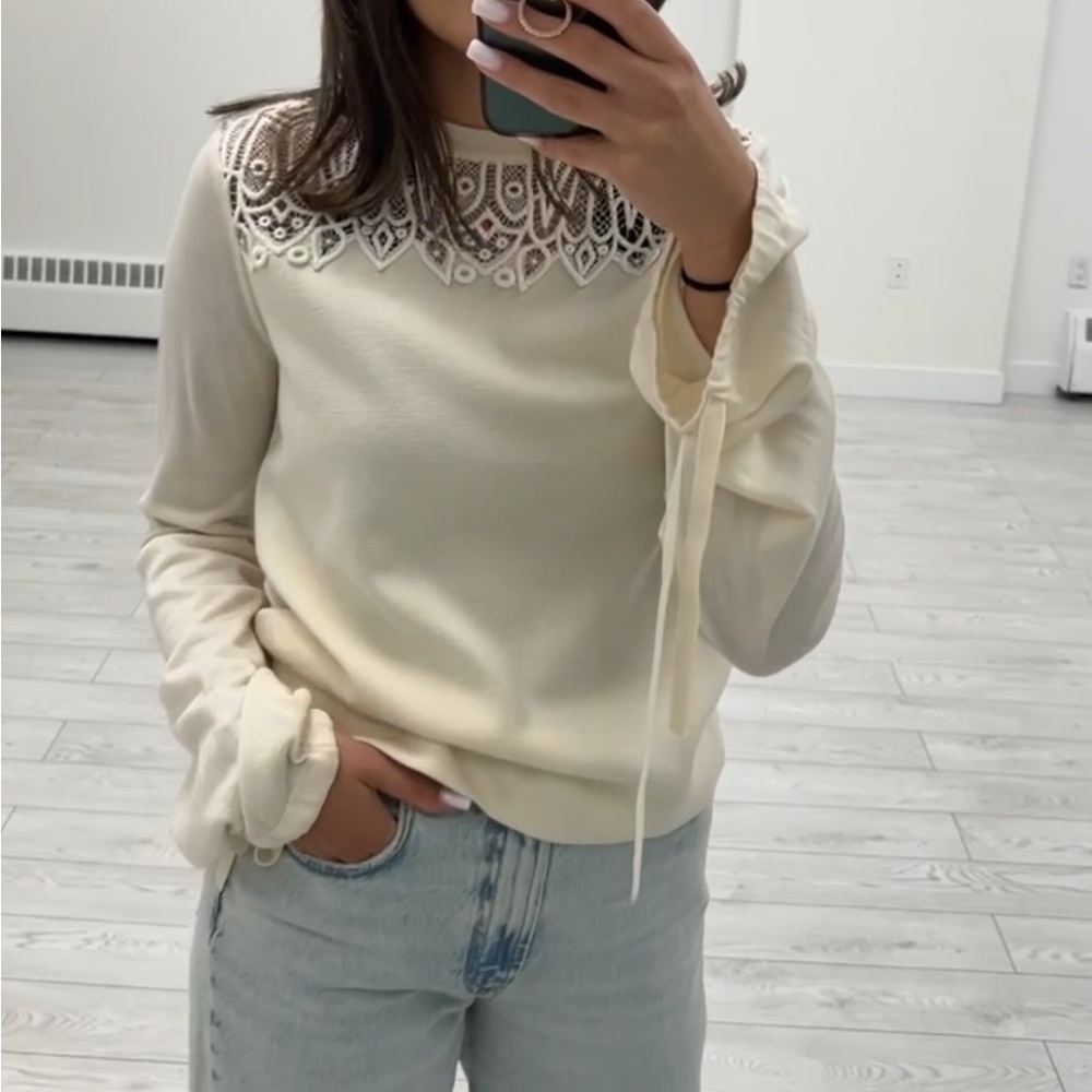 CHLOÉ wool and silk blend top